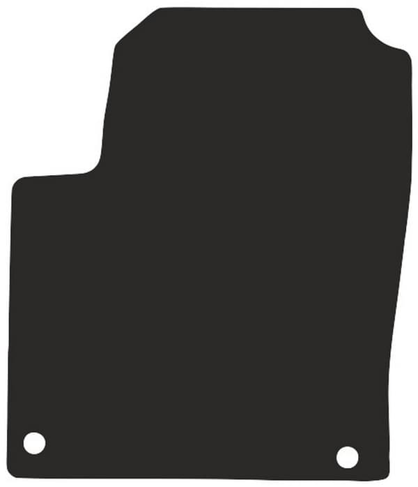 förarmatta i polyamid till: Volkswagen Sharan I minivan 1995-2010 gummerad förarmatta