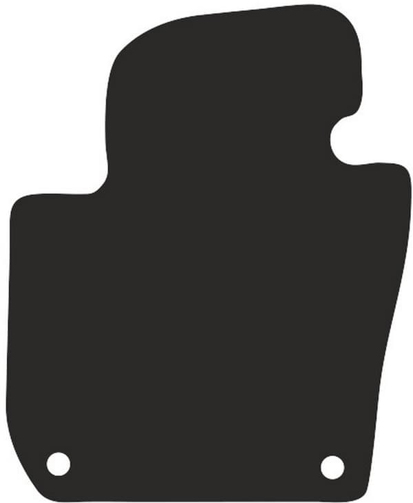 förarmatta i polyamid till: Skoda Superb II sedan, kombi 2008-2015 gummerad förarmatta