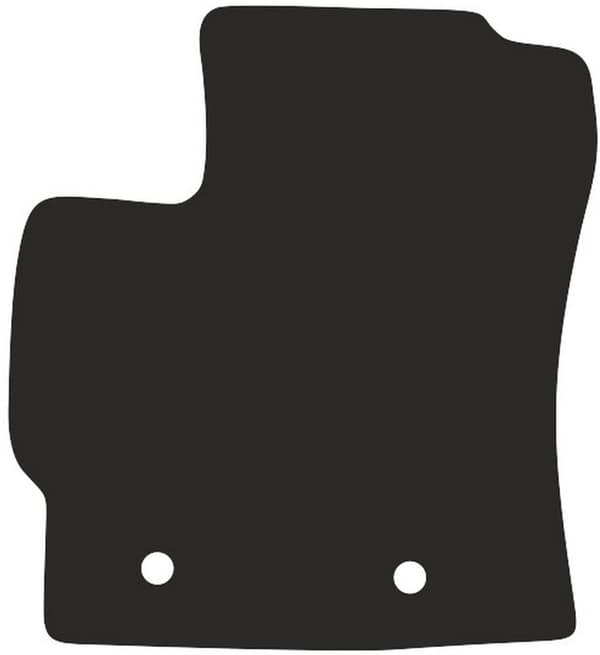 polyamid førermåtte til: Toyota Verso minivan 2009-2013 gummibelagt førermåtte