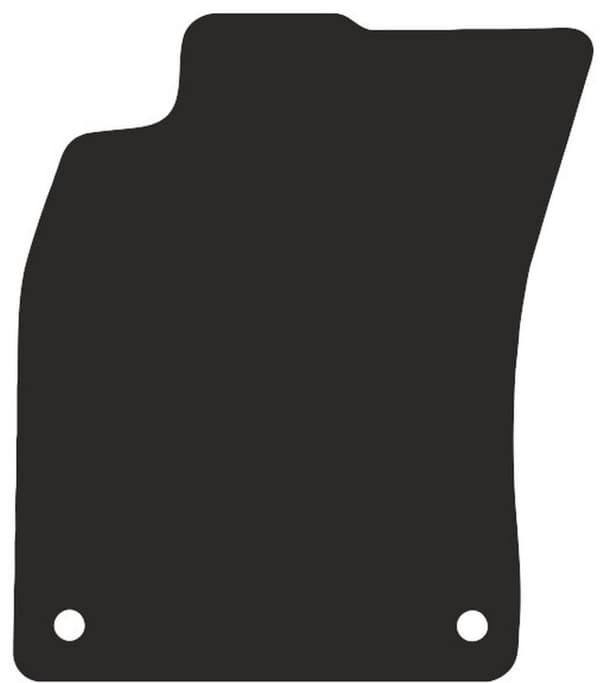 polyamid førermåtte til: Audi A6 C6 sedan, stationcar, avant 2004-2006 gummieret førermåtte