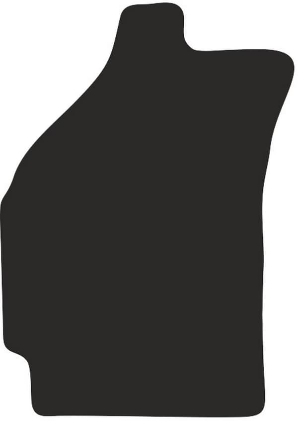 förarmatta i polyamid till: Chevrolet Spark II M200 halvkombi 2005-2009 gummerad förarmatta