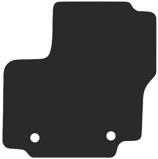 förarmatta i polyamid för: Ford S-MAX MK1 minivan 2006-2012 gummerad förarmatta