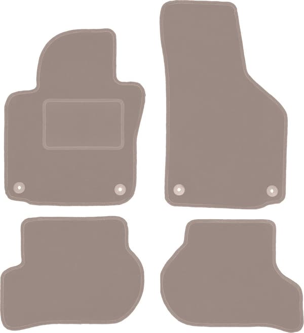 Beiget veluurimatot: Skoda Octavia II farmari, liftback (2004-2013)