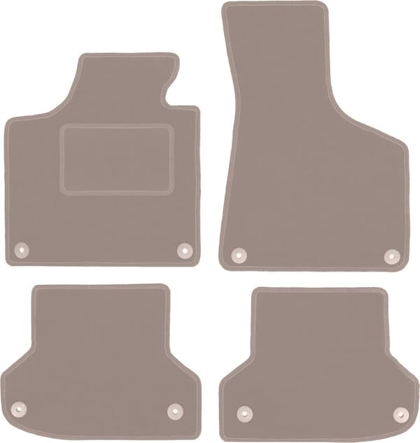 Beige velourmattor för: Audi A3 8P halvkombi, sportback, cabrio (2003-2011)