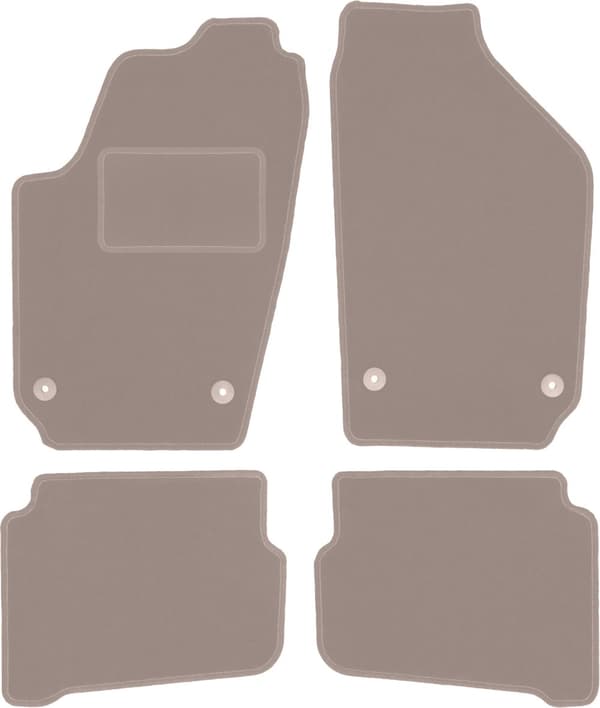 Beige velourmåtter til: Seat Cordoba II sedan (2002-2009)