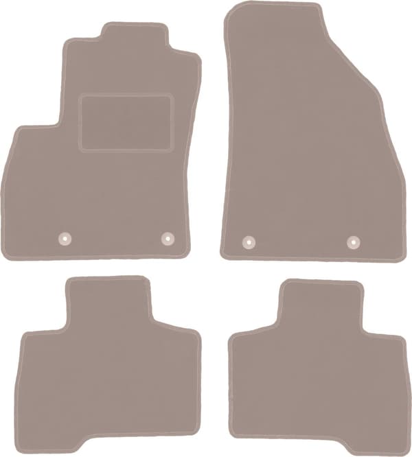 Beige velourmåtter til: Fiat Fiorino III stationcar (2007-2017)