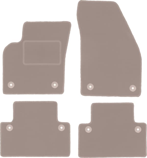 Beige velourmåtter til: Volvo C30 hatchback (2006-2012)