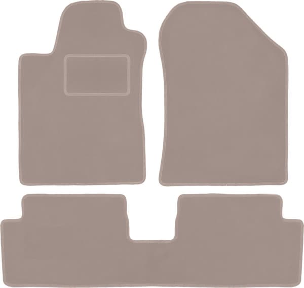 Beige velourmåtter til: Toyota Corolla Verso II minivan (2004-2009)