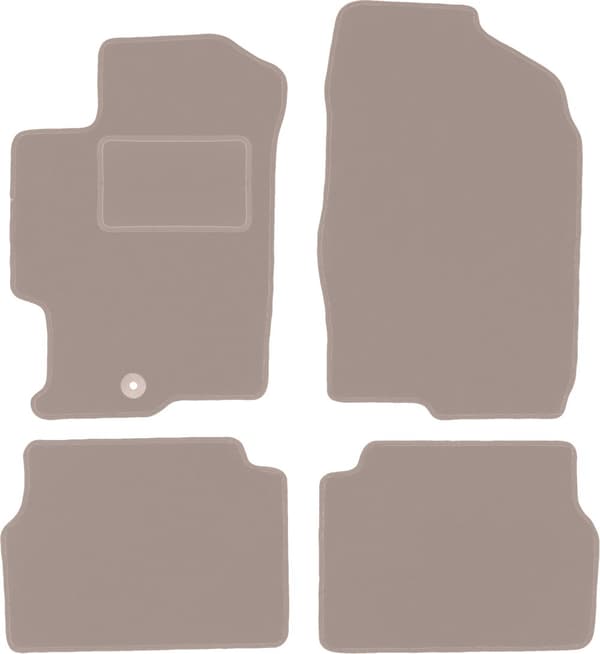 Beige velourmåtter til: Mazda 6 I GG / GY stationcar, sedan, liftback (2002-2007)