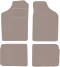 Miniatyrbild 1 av 11: Beige velourmattor för: Volkswagen Polo II coupé, halvkombi, sedan (1981-1992)