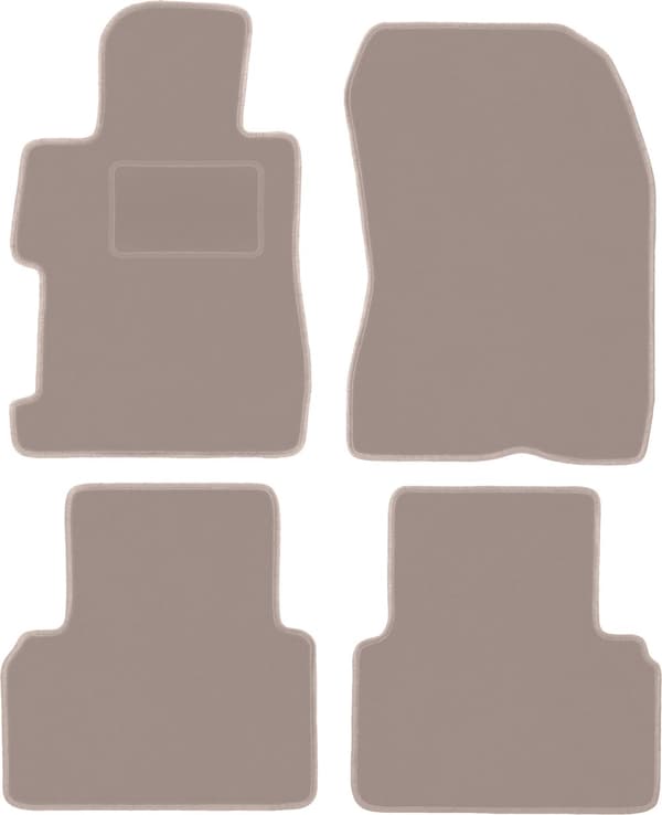 Beige velourmåtter til: Honda Civic VIII 4D sedan (2006-2011)