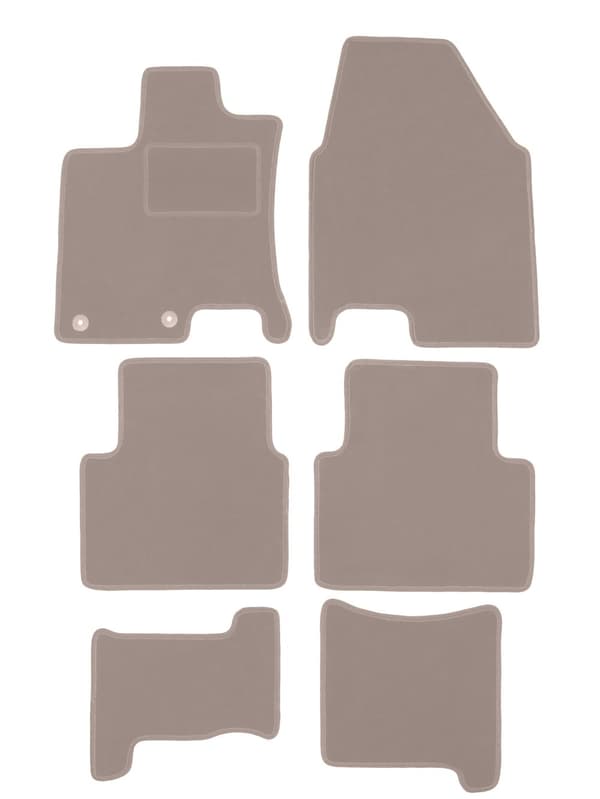 Beiget veluurimatot: Nissan Qashqai +2 crossover (2008-2013)