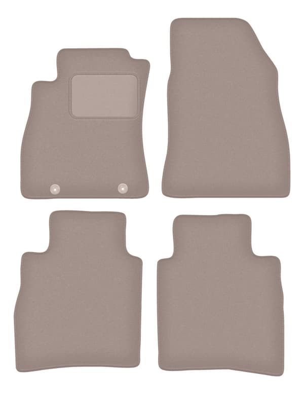 Beige velourmåtter til: Nissan Pulsar C13 hatchback (2014-)