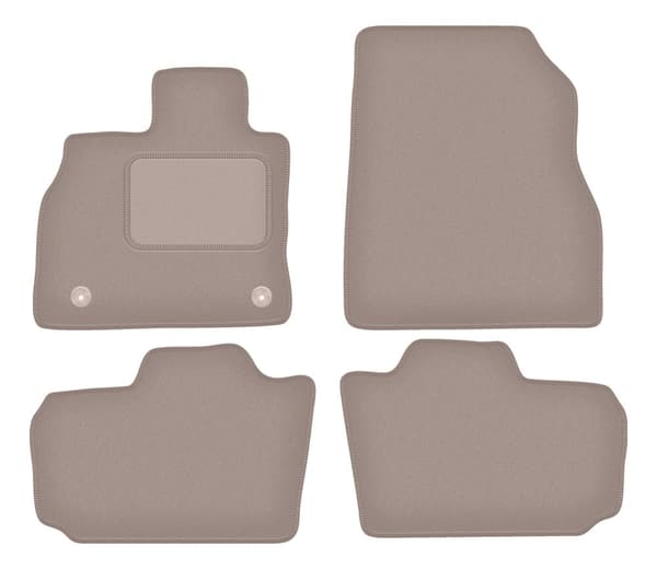 Beige velourmattor för: Nissan Leaf I halvkombi (2010-2017)