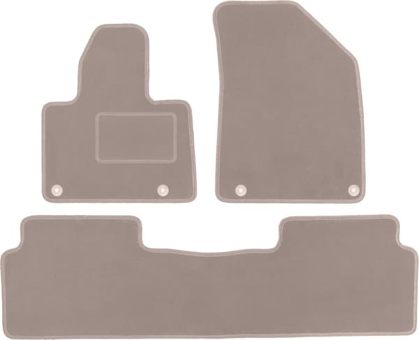 Beige velourmattor för: Citroen C5 III X7 liftback, sedan, kombi, tourer (2008-2017)