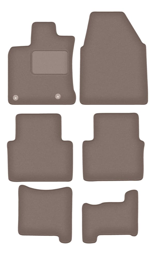 Beige velourmattor för: Nissan Qashqai +2 crossover (2007-2013)