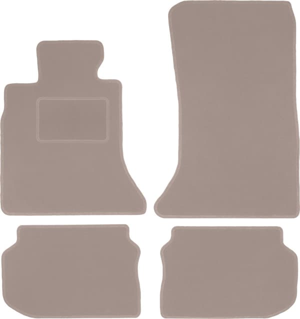 Beige velourmåtter til: BMW 5 F10 sedan (2010-2013)