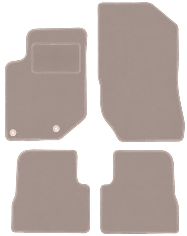 Beige velour matot: DS. DS3 Crossback crossover (2018-)