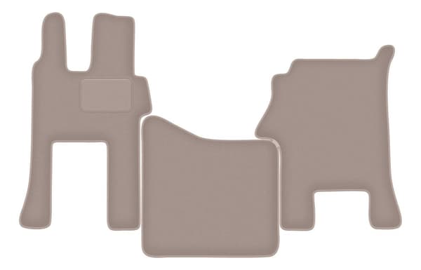 Beige velourmåtter til: Mercedes Actros MP4 bred førerhus (2011-)