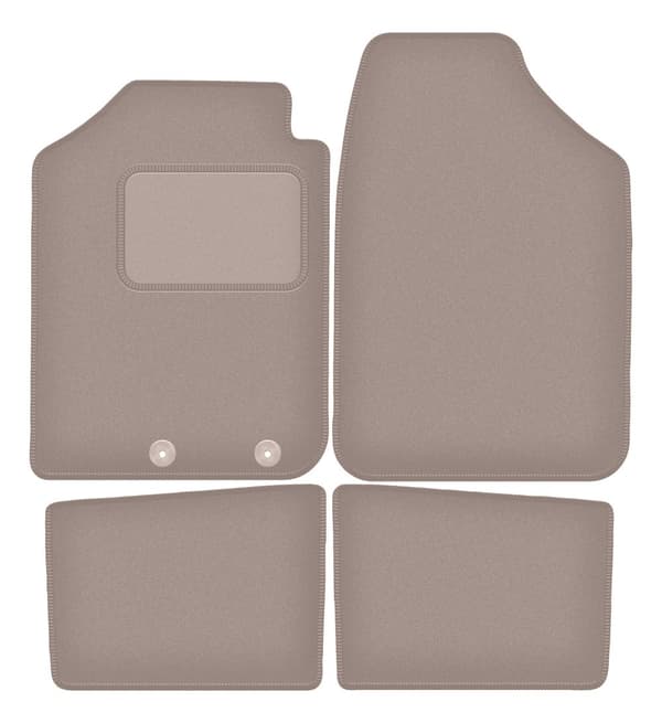 Beige velourmattor för: Dacia Spring halvkombi (2021-)