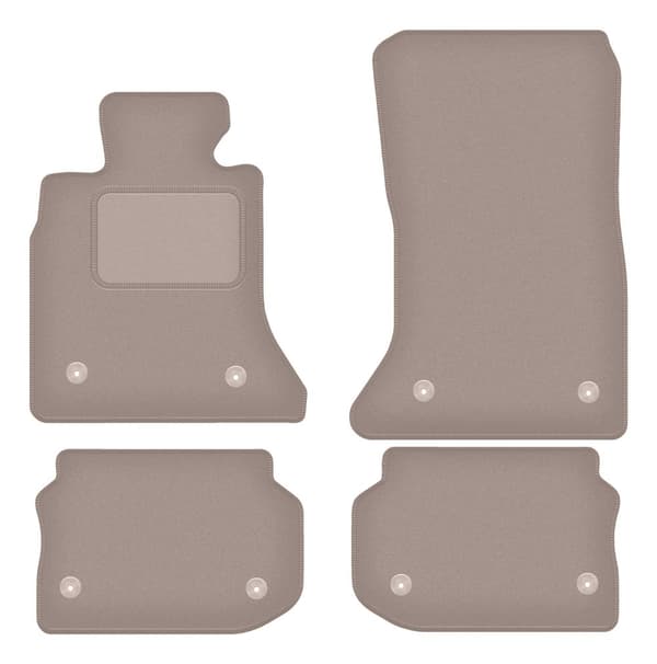 Beige velourmåtter til: BMW 5 F11 stationcar (touring)(VELCROS) (2010-2013)