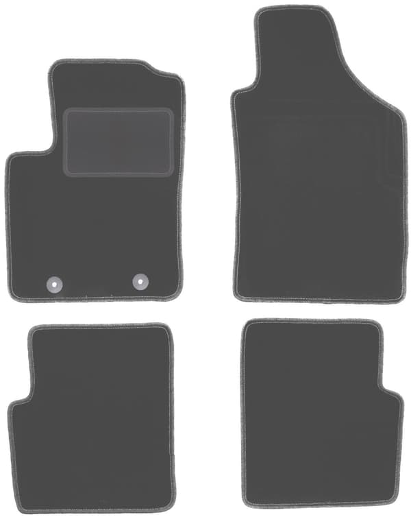 Grafit bilmåtter til: Fiat 500 cabrio, hatchback (2007-2013)