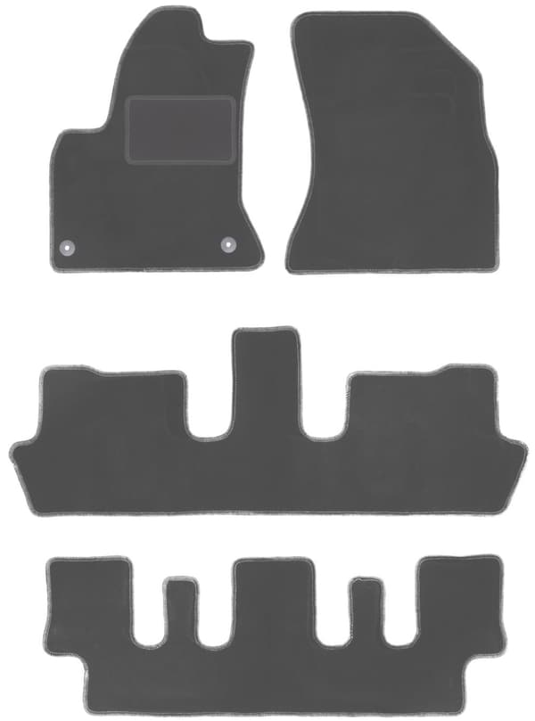 Grafiittiset auton matot: Citroen C4 Grand Picasso 7 henkilöä (2006-2013)