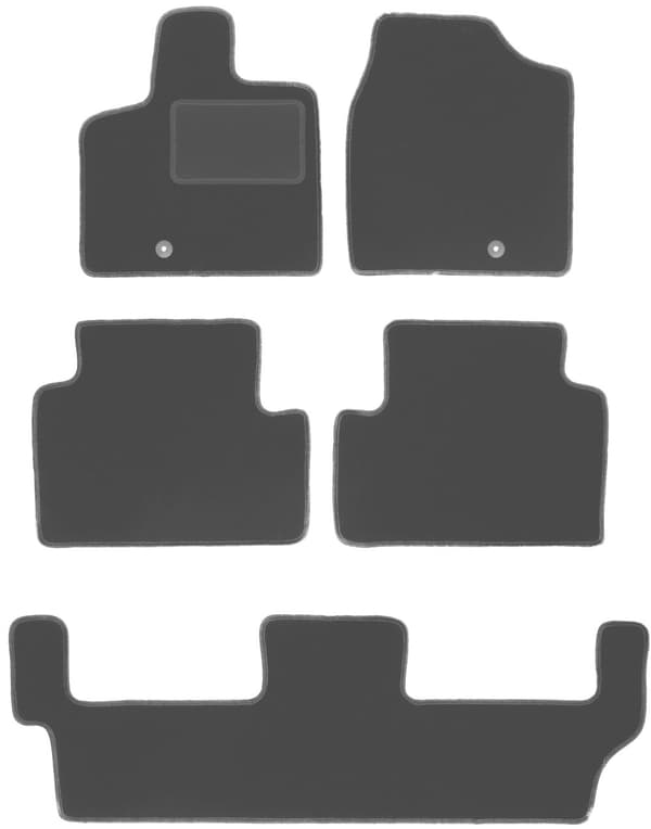 Grafit bilmattor för: Chrysler Voyager V 7 personer (2008-2011)