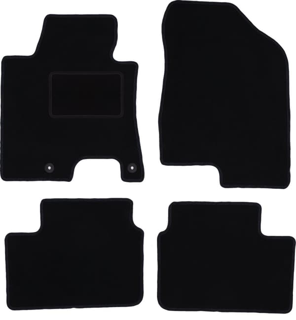 Velourmattor set för: Kia Ceed II halvkombi, kombi, vagn, ProCeed, coupé (2012-2018)