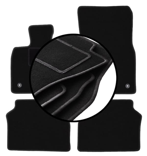 Velourmattor set för: BMW 5 GT F07 liftback (2009-2017)