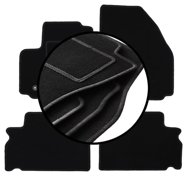 Velourmattor set för: Ford S-MAX MK1 minivan (2006-2011)
