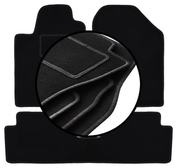 Velourmattor set för: Toyota Corolla Verso II minivan (2004-2009)
