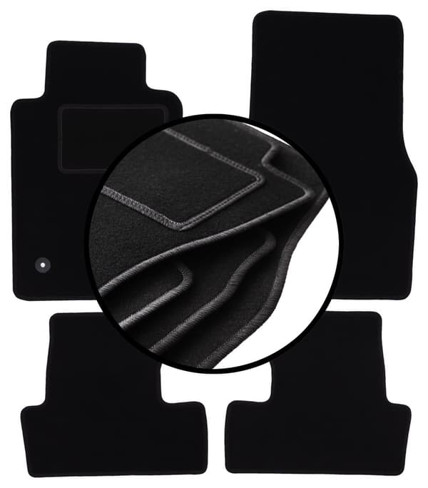 Velourmattor set för: Ford Mustang MK5 coupé (2004-2014)