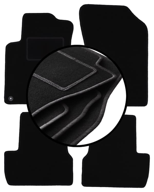 Velourmattor set för: Citroen DS3 halvkombi (2009-2016)