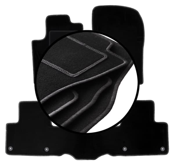 Velourmattor set för: Mercedes ML III W166 / GLE W166 SUV (2011-2015)