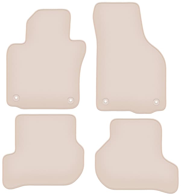 PREMIUM beige mattor för: Skoda Octavia II kombi, liftback 2004-2013