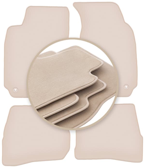 PREMIUM beige gulvmåtter til: Volkswagen Passat B5 FL sedan, stationcar, variant 2000-2005