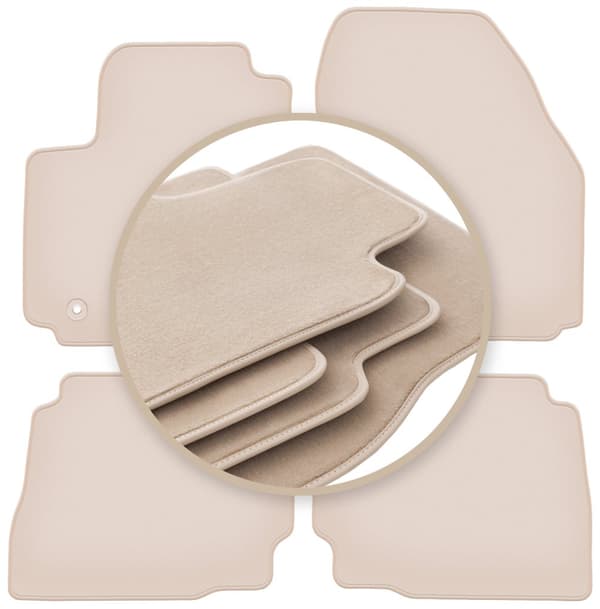PREMIUM beige måtter til: Ford Mondeo MK4 liftback, sedan, stationcar 2007-2012