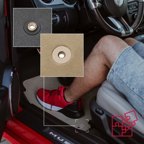 PREMIUM beige måtter til: Citroen C1 I hatchback 2005-2014