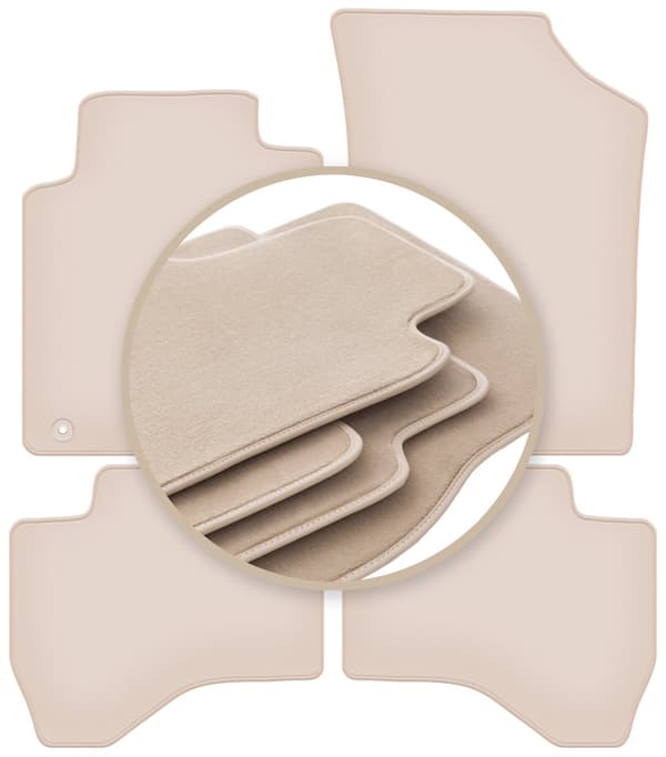 PREMIUM beige måtter til: Citroen C1 I hatchback 2005-2014