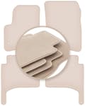 Miniatyrbild 1 av 11: PREMIUM beige golvmattor för: Volkswagen Touareg I SUV 2002-2010
