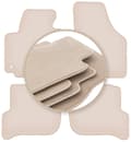 Miniatyrbillede 1 af 11: PREMIUM beige gulvmåtter til: Volkswagen Golf Plus minivan 2005-2014