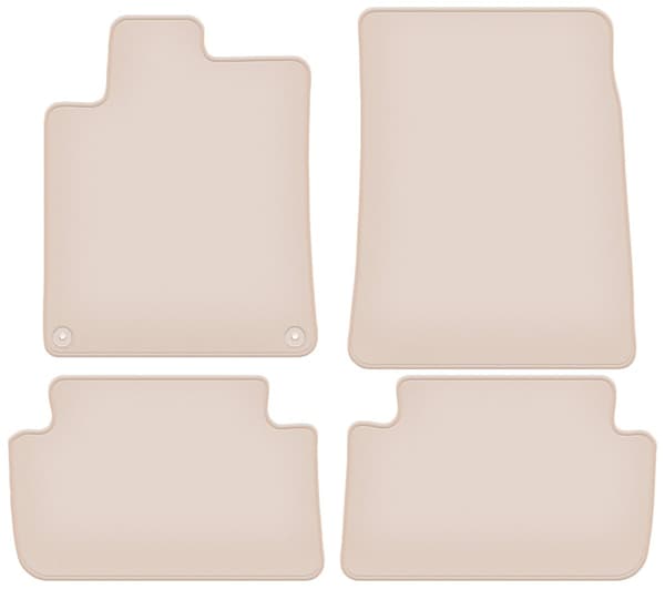 PREMIUM beige golvmattor för: Peugeot 407 coupe, sedan, kombi 2004-2011