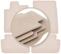 Miniatyrbild 1 av 11: PREMIUM beige golvmattor för: Peugeot 407 coupe, sedan, kombi 2004-2011