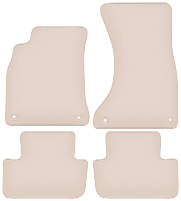 PREMIUM beige golvmattor för: Audi A4 B8 sedan, kombi, avant, allroad 2007-2015