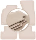 Miniatyrbild 1 av 11: PREMIUM beige golvmattor för: Audi A4 B8 sedan, kombi, avant, allroad 2007-2015