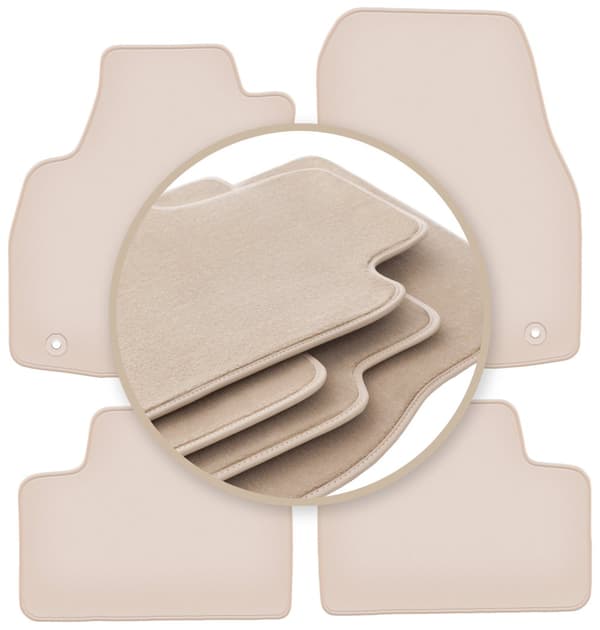 PREMIUM beige måtter til: Opel Astra H sedan, hatchback, stationcar, TwinTop, cabrio, coupe 2003-2010