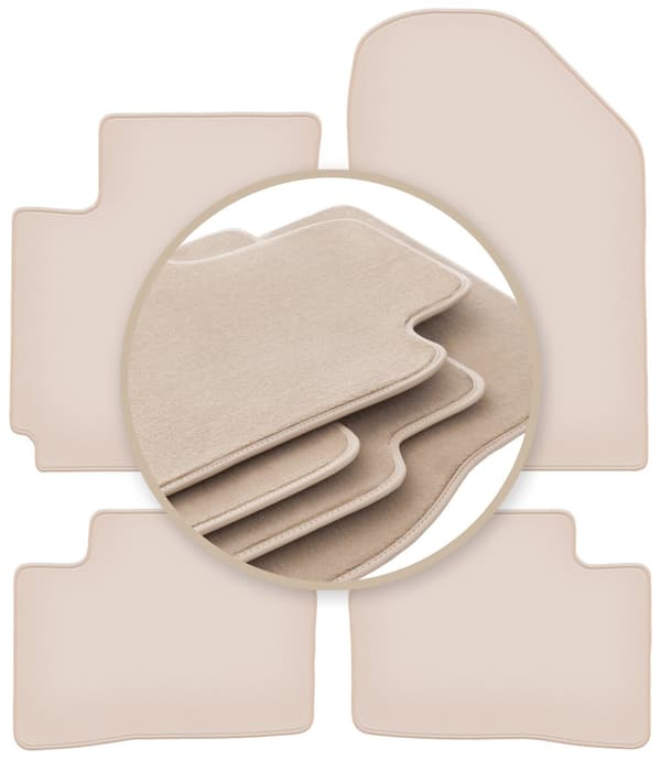PREMIUM beige måtter til: Kia Picanto II JE hatchback 2011-2017