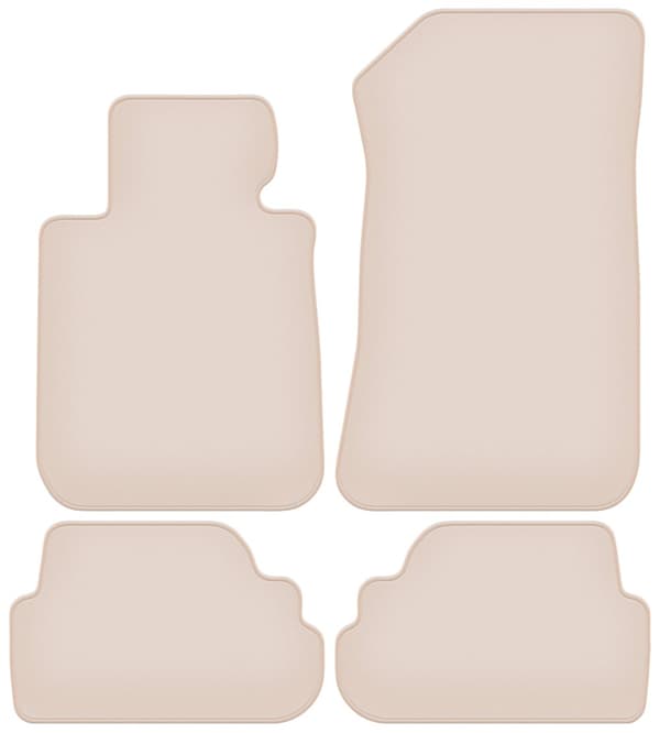 PREMIUM beige gulvmåtter til: BMW 1 E88 cabrio 2004-2011