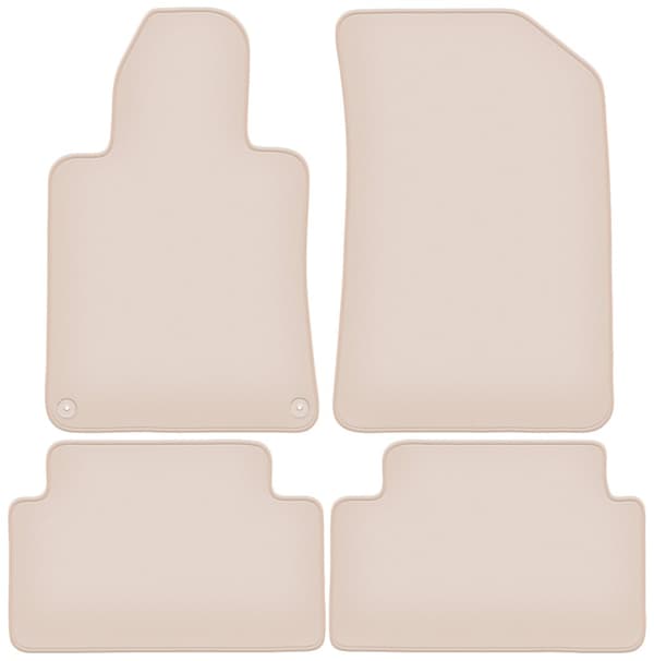PREMIUM beige golvmattor för: Peugeot 508 I sedan, kombi, SW, RXH 2010-2018